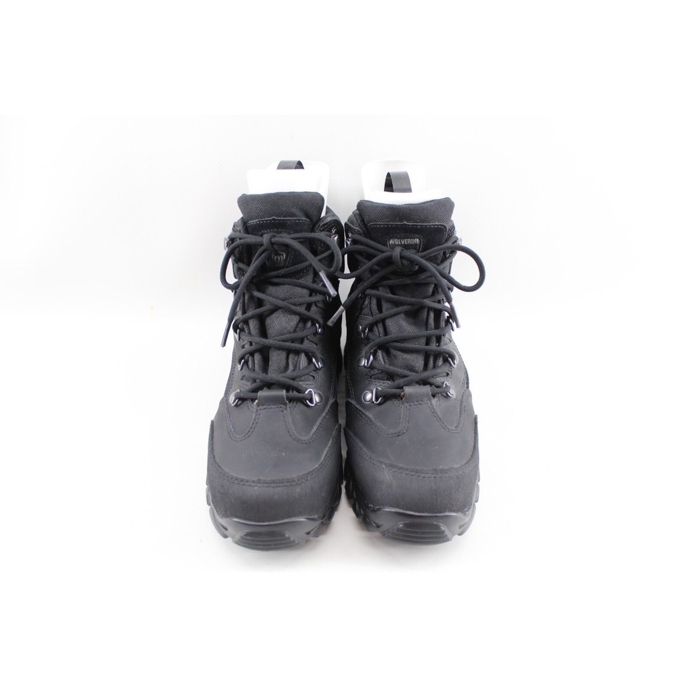 WOLVERINE SPENCER WATERPROOF BLACK WORK BOOTS OIL RESISTANT MEN'S SIZE 8M W05126 - Picture 3 of 7